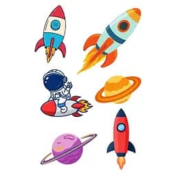 Тимчасове татуювання Ракети Ink-Ok 74372783 формат А6