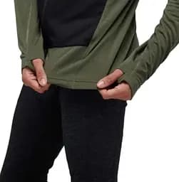 Куртка чоловіча Black Diamond M Coefficient LT Hybrid Hoody L Чорний-Оливковий - мініатюра 5