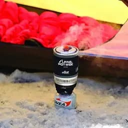 Система приготування їжі Kovea Alpine Pot Wide KB-0703W (газовий пальник + каструля) - мініатюра 5