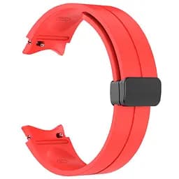 Ремінець для Samsung Galaxy Watch 5 Pro 45mm - червоний ширина кріплення 20мм силікон Watchbands Cls-black (W34-3WB69551119) - мініатюра 2