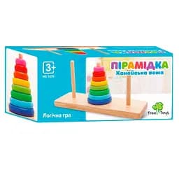 Дерев'яна іграшка Пірамідка Limo Toy MD 1870, 8 кілець - мініатюра 3
