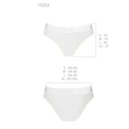 Трусики із прозорою вставкою Passion Panties white L - мініатюра 3