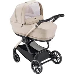 Универсальная коляска 2 в 1 CAM Techno Milano рама черный карбон, бежевая (805T/V98/978/554K)