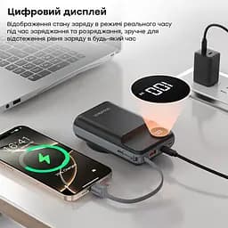 Повербанк 20000mAh Choetech B696 Black QC3.0 PD3.0 бездротова зарядка смартфонів та Apple Watch (43-00132) - мініатюра 7