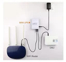 UPS ИБП бесперебойное питание роутера/терминала PON WGP 5V/9V/12V 1A 24W 10400mAh +блок питания - мініатюра 9