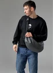 Мужская сумка Sambag HOBO BAG-GLOVE Графит 30 х 13 х 8 см (53400009m)