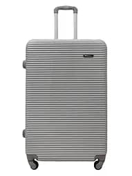 Валіза велика L ABS-пластик Milano bag 004 75,5×50×33,5см 105л Срібна
