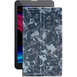 Чохол StatusCASE з екошкіри для планшету Pixus Touch 7 3G Хаки-синій