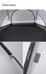 Тримісний намет Naturehike Cloud Fun NH19ZP006 210T/Silver Coated (Білий) - мініатюра 3