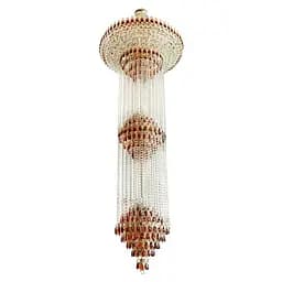 Люстра Brille хрустальная для холла LED E14 60W G (BCL-349S/33)