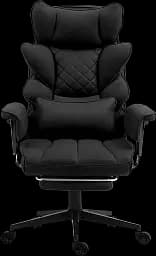 Офісне крісло GT Racer чорне (B-2511 Fabric Black) - мініатюра 2