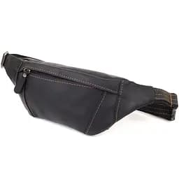 Стильна сумка-бананка для чоловіків із натуральної вінтажної шкіри SHVIGEL 34х12х4 см sum0027508