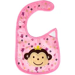 Слюнявчик тканевый Mega Zayka Monkey на липучке MGZ-0614-7