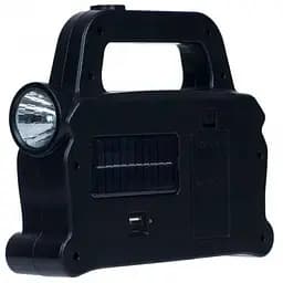 Ліхтар акумуляторний Solar Hurry-bolt HB-6169 кемпінговий переносний 3 режими сонячна батарея чорно-блакитний - мініатюра 2