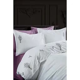 Комплект постільної білизни Dantela Vita Lavender з вишивкою Євро Різнобарвний 000230343