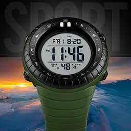 Чоловічий наручний годинник Skmei 1420 Зелений - мініатюра 4