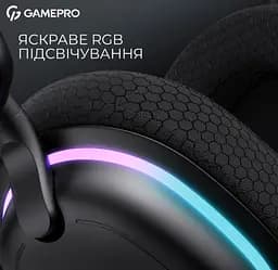 Игровые беспроводные наушники GamePro HSW-250 7.1 Bragi Asgard RGB Tri-Mod Black - мініатюра 15
