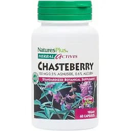 Натуральна добавка Natures Plus Herbal Actives Chasteberry 150 mg, 60 капсул