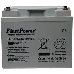 Гелієвий аккумулятор FirstPower LFP1240G 12в 40 Ah