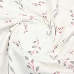 Простирадло Cosas на резинці фланель 80х160 pine branchlets, рожевий (Flannel_BudRoseGray_80x160x20) - мініатюра 6