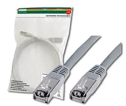 Патч-корд САТ 5e SF-UTP 15м AWG 26/7 Cu PVC сірий Digitus teh0018375
