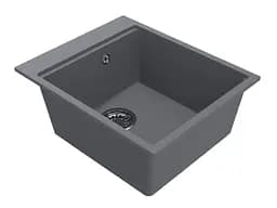 Кухонна мийка Miraggio LAGOON 420 gray (0002218) Граніт, Під стільницю/Врізна, Сірий - мініатюра 3
