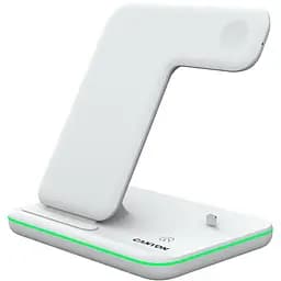 Зарядний пристрій Canyon WS-302 3 в 1 QI White (CNS-WCS302W)