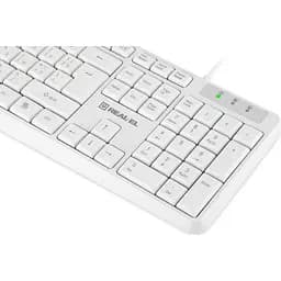 Клавіатура REAL-EL RK-513 USB White (EL123100047) - мініатюра 4
