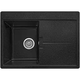 Мийка кухонна Valetti 16N гранітна 670х495 мм чорна