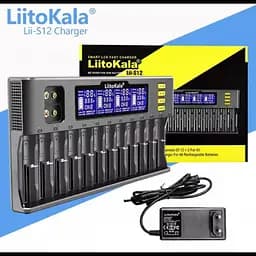Зарядний пристрій для акумуляторних батарей на 12 каналів Liitokala Lii-S12 - мініатюра 2