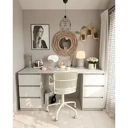 Стіл комп'ютерний Moreli T-228 158x758x600 мм Бетон/Білий (mo-t228-beton-white)