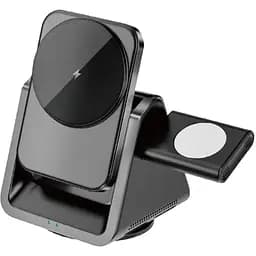 БЗП Wiwu Wi-W018 3 in 1 wireless charger Grey