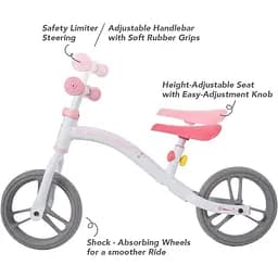 Біговел YVolution My Buddy Wheels Єдиноріг, рожевий (N101232) - мініатюра 4