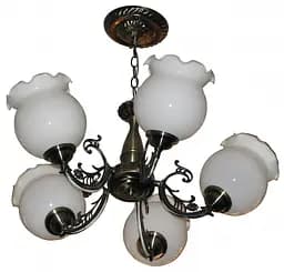 Люстра підвісна Brille флористика E27 60W BZ (BKL-171S/5)