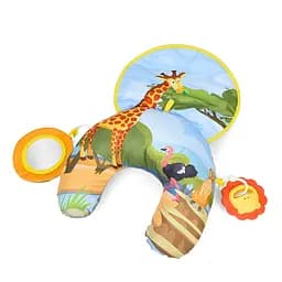 Мягкий коврик для малыша ZL2408 с подушкой и 2 подвесками с жирафом.