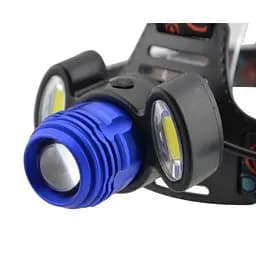 Налобний ліхтар акумуляторний Bailong 3 діода T6 BL POLICE С862 1480 Lumen - мініатюра 4