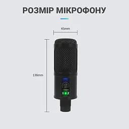 USB мікрофон для ПК, ноутбука, студій для запису звуку Savetek M3, професійний, конденсаторний (100795) - мініатюра 7