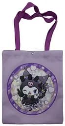 Сумка-шопер на кнопке Kuromi, 34x39 см