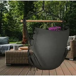 Бразильське крісло - гамак Outtec Boho Sois XXL графітовий - мініатюра 3