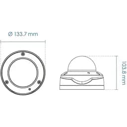 Відеокамера Vivotek FD9388-HTV f2.8~12mm DOME - мініатюра 2