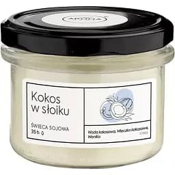 Ароматична свічка Aroma Home Кокос в банці Крафтова серія 140 г
