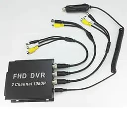 AHD відеореєстратор на 2 камери Pomiacam MDVR для таксі, автобусів, вантажівок, 2 Мп, Full HD 1080P, SD до 128 Гб, пульт ДУ (100398) - мініатюра 7