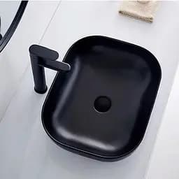 Умивальник Rea Belinda 33,5x46,5 black mat (REA-U8470), Матова - мініатюра 2