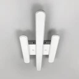 Стельова LED люстра в білому корпусі 62х25х6 см | Line F | Арт. 6203-3 WT