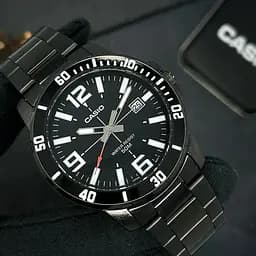Чоловічий годинник Casio MTP-VD01B-1B Чорний ( AT1141-0116 ) - мініатюра 4