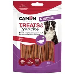 Лакомство для собак Camon полоски из утки 80 г (AE503)