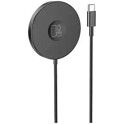 Бездротовий зарядний пристрій Hoco Delight Magsafe 3in1 Wireless Fast Charger 15W CW41 Black [97881]
