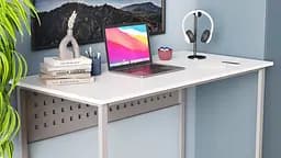 Компьютерный стол Ferrum-decor Майк 75x140x60 серый ДСП Белый 16мм (FRD-101787)