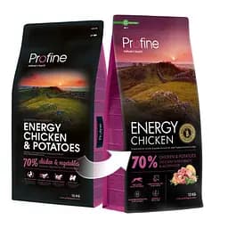 Корм сухий Profine Energy Chicken and Potatoes для активних собак усіх порід, з куркою та картоплею, 12 кг - мініатюра 4