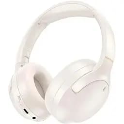Бездротові навушники Borofone BO31 Prestige active noise reduction BT headphones, BT5.4, ANC, AUX, BT, 400mAh, 38h Max, Milky white